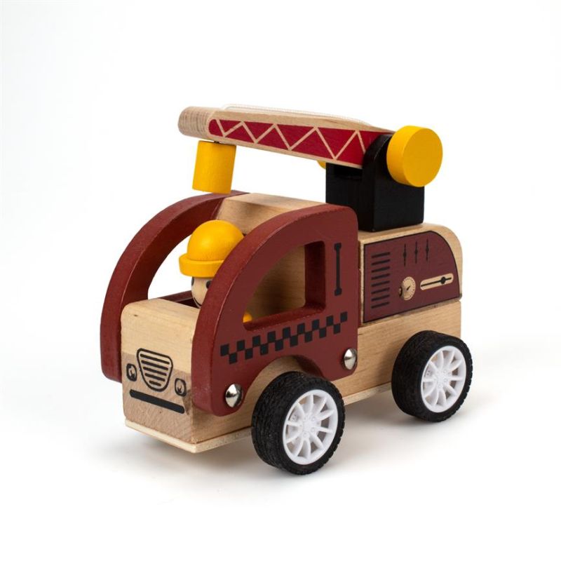 Holz-Bauwagen mit Rückziehfunktion – verschiedene Varianten