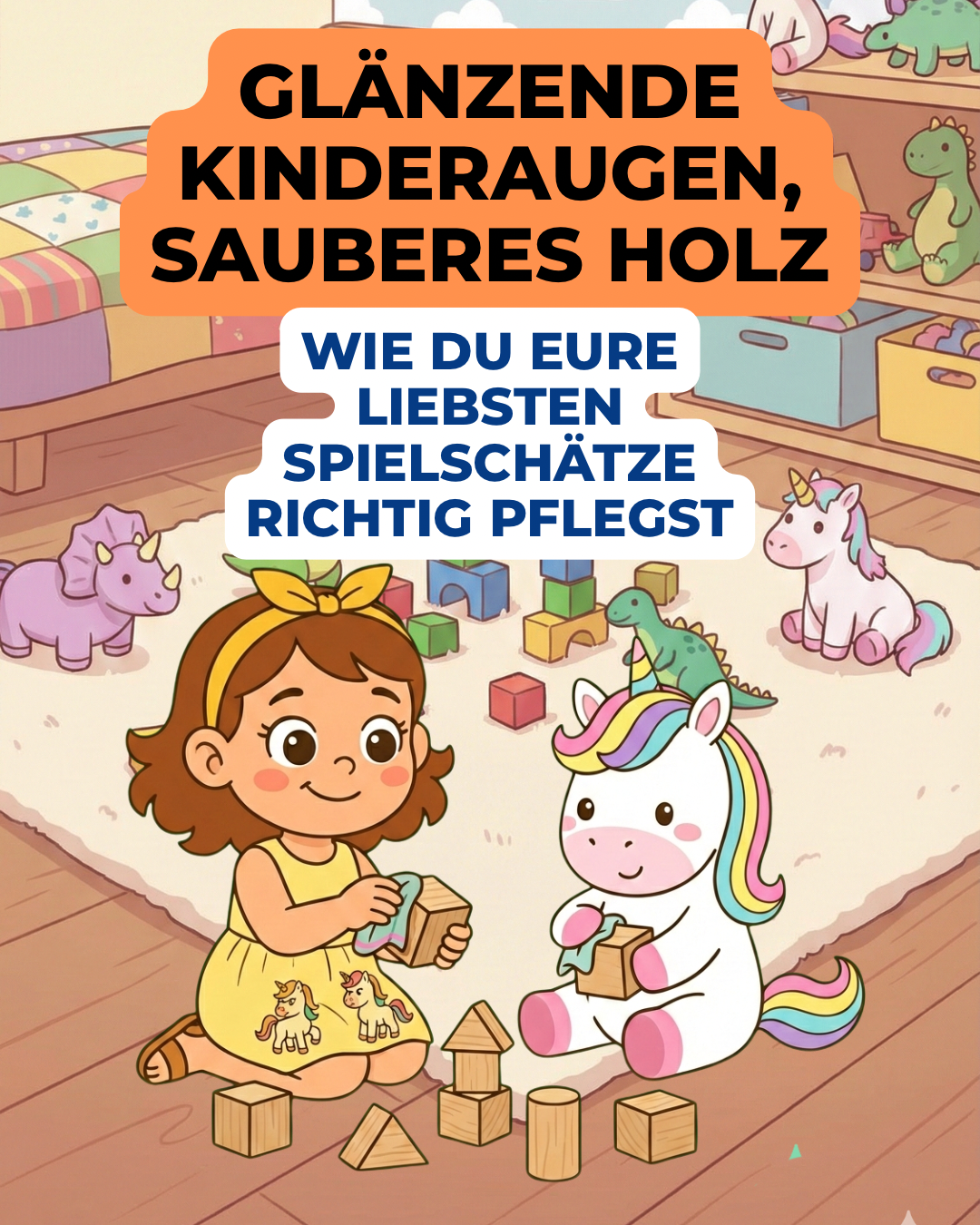 Glänzende Kinderaugen, sauberes Holz: Wie du eure liebsten Spielschätze richtig pflegst