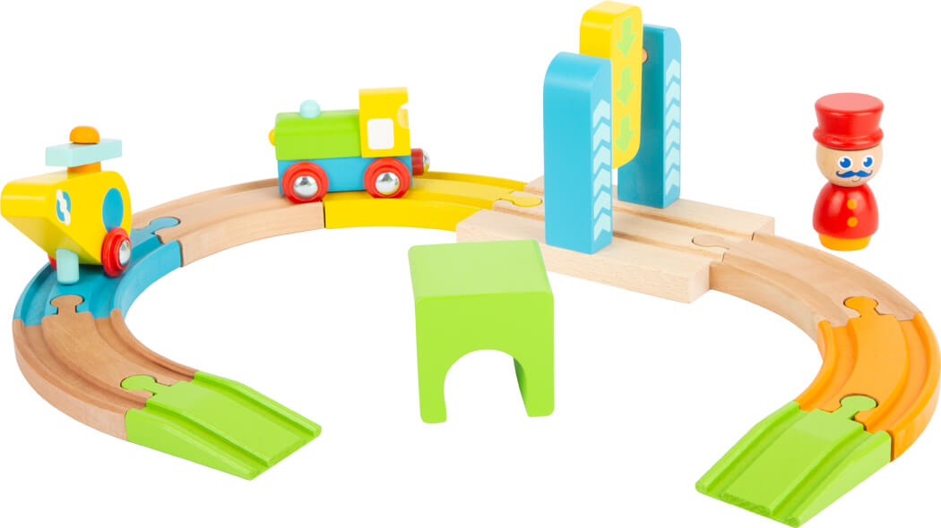 Holzeisenbahn Junior Hubschrauber – Bunter Schienenspaß für kleine Lokführer