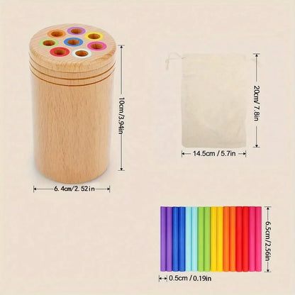 Montessori Farbstäbchen Sortierspiel