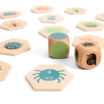 Käfer-Suchspiel aus Holz – aktives Such- und Bewegungsspiel ab 3 Jahren
