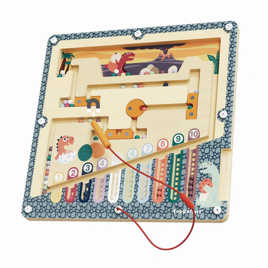 Magnetspiel Dino-Abenteuer – buntes Lernspiel aus Holz