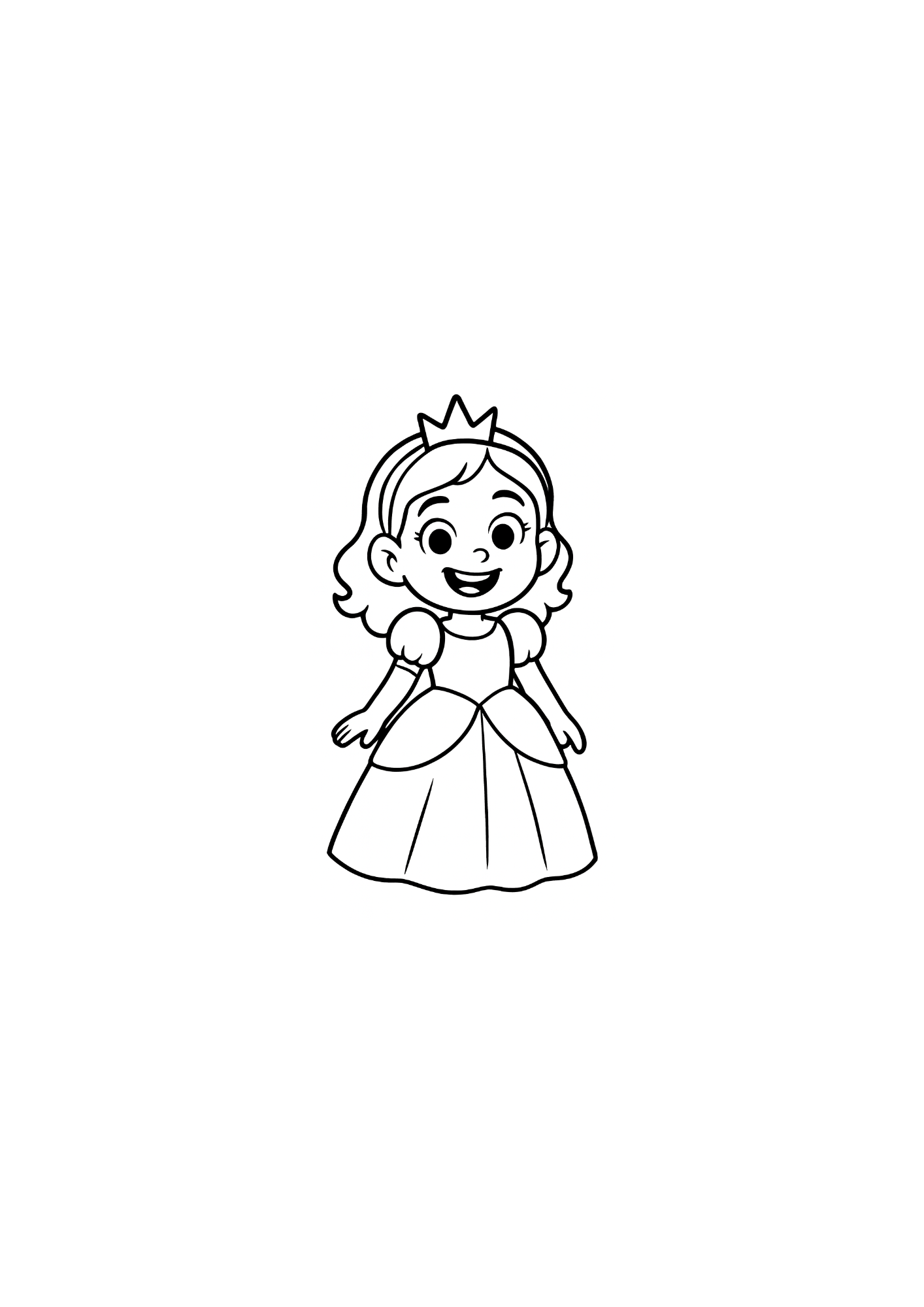 Ausmalbild - Prinzessin Emma