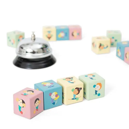 Speedy Cubes Würfelspiel – Reaktionsspiel aus Holz ab 6 Jahren